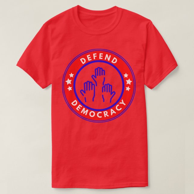 Försvar demokrati 8 t shirt (Design framsida)