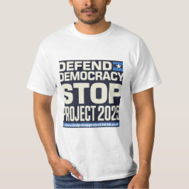 Försvar demokrati, stoppa projekt 2025 t shirt