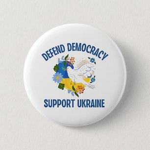 Försvar Demokratistöd Ukraina Amerikanskt Knapp