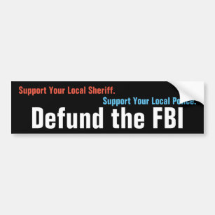 Försvar FBI Bildekal