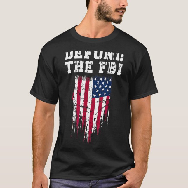 Försvar FBI: s FBI: s korruptionsbekämpningsbyrå T Shirt (Framsida)