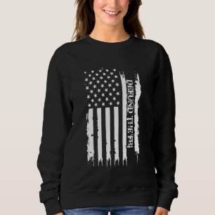 Försvar FBI United Stater Distress w US Flagga T Shirt
