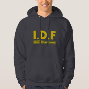 Försvar för IDF Israel tvingar 3 colorize Sweatshirt Med Luva