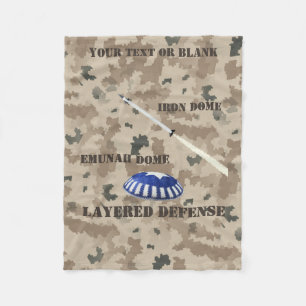 Försvar i lager fleecefilt