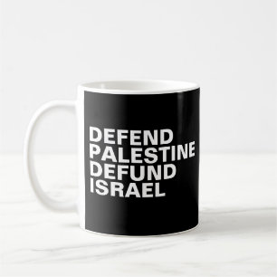 Försvar Palestinas defond Israel- anti Israel Kaffemugg