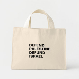 Försvar Palestinas defond Israel- anti Israel Mini Tygkasse