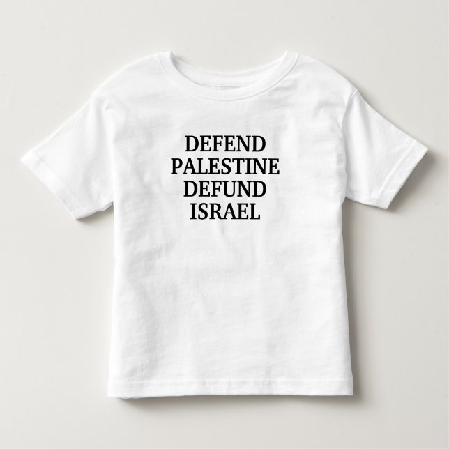 Försvar Palestinas defond Israel- anti Israel T Shirt (Framsida)