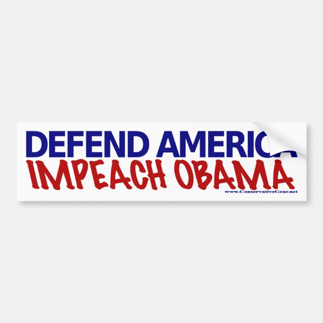 Försvara Amerika, Impeach Obama Bildekal (Framsidan)