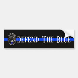 FÖRSVARA BLUE POLICE BUMPER STICKER BILDEKAL