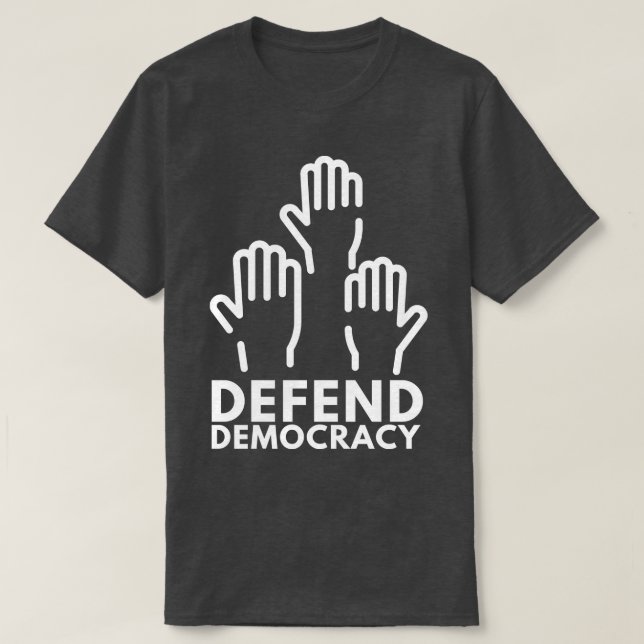 Försvara demokrati 7 t shirt (Design framsida)