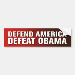 Försvara den Amerika nederlagObama bildekalet Bildekal