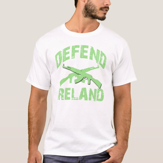 FÖRSVARA den IRLAND St Patrick dagen T Shirt (Framsida)