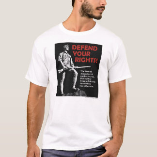 Försvara ditt understöder tee shirt