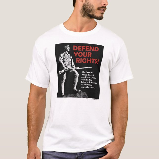Försvara ditt understöder tee shirt (Framsida)
