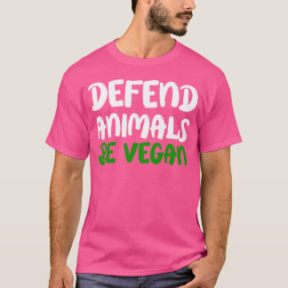 Försvara djur VAR VEGAN present T Shirt