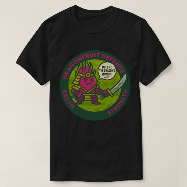 Försvara Drakens Ära Warrior Fruit T Shirt (Design framsida)