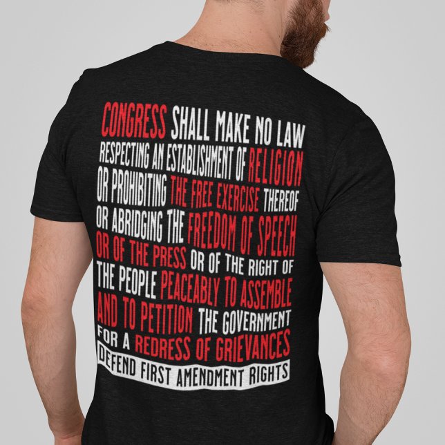 Försvara Höger för första ändring fredliga provare T Shirt (Skapare uppladdad)