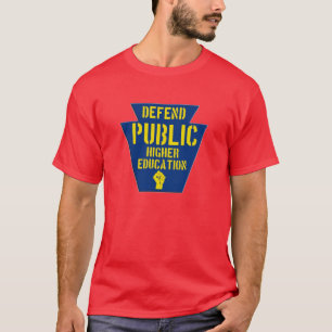 Försvara offentlig högre utbildning i PA-mörk T T-shirt