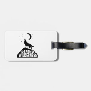 Försvara Wilderness Wolf Moon Bagagebricka