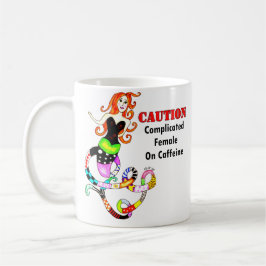 "Försvårade kvinnligt på den koffein" sjöjungfrun Kaffemugg