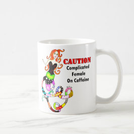 "Försvårade kvinnligt på den koffein" sjöjungfrun Kaffemugg