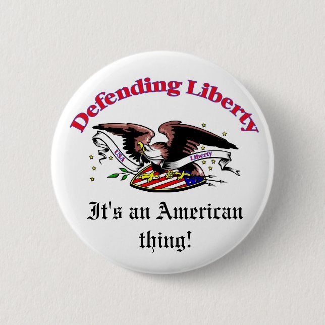 Försvarande frihet knapp (Framsida)