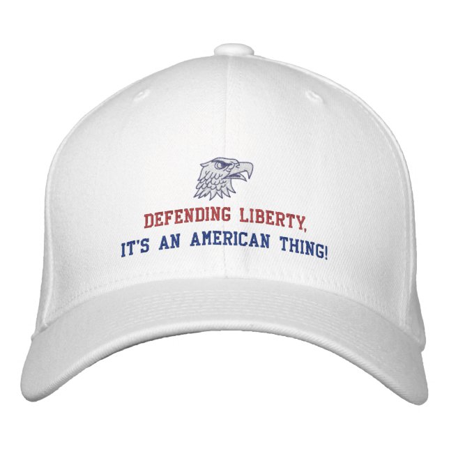 Försvarande Liberty Broderad Keps (Framsida)