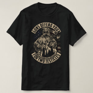 försvarar dig för två testicles veteranska dag t shirt