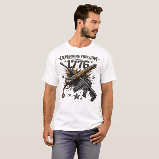 Försvarar frihet sedan 1776 Patriotisk T Shirt