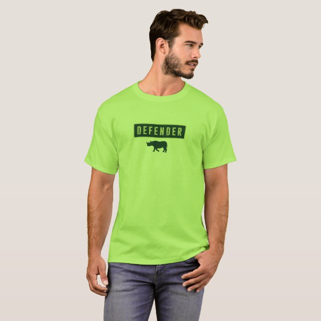 Försvarare av djurlivet tee shirt (Hel framsida)