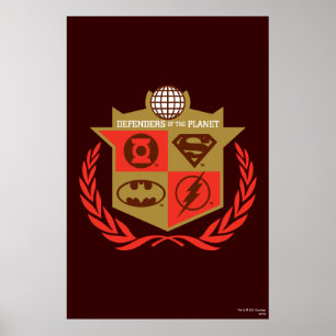 Försvarare av Planet inom justitieförbundet Poster