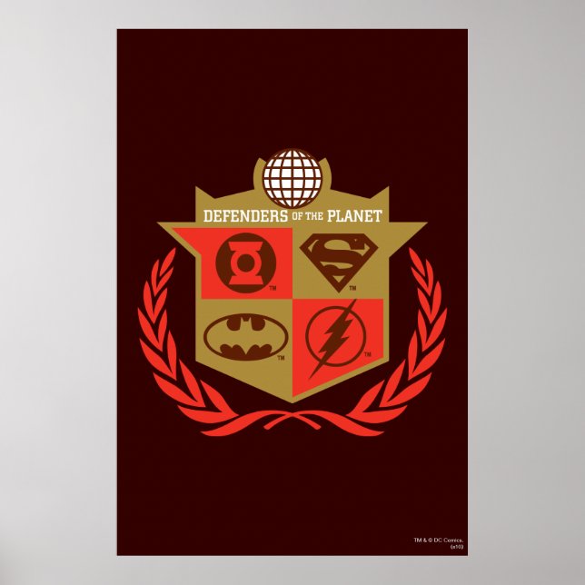 Försvarare av Planet inom justitieförbundet Poster (Framsidan)