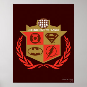 Försvarare av Planet inom justitieförbundet Poster