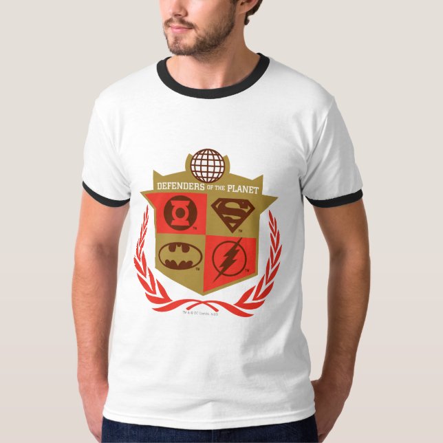 Försvarare av Planet inom justitieförbundet Tee Shirt (Framsida)