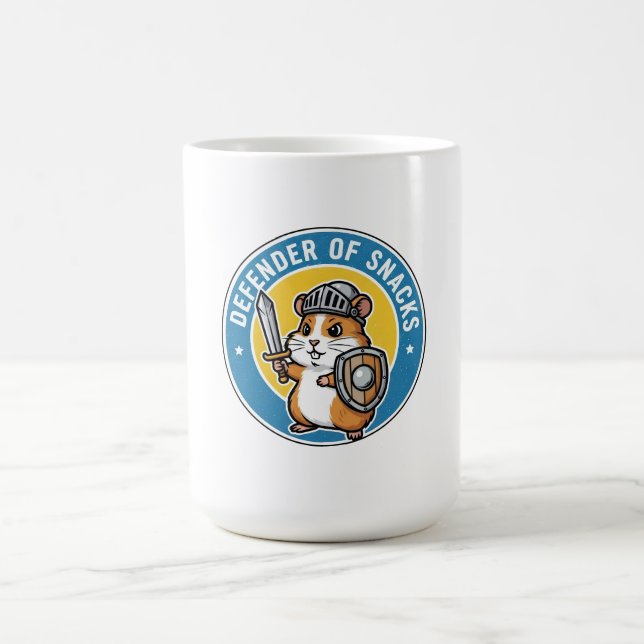 Försvarare av Snacks Hamster Kaffemugg (Center)