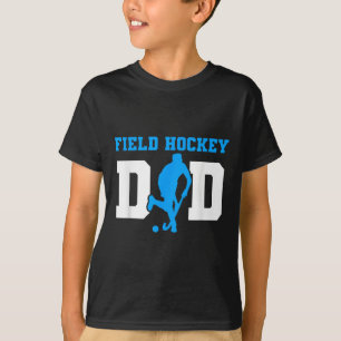 Försvarare som gör mål svepande målvakt landhockey t shirt