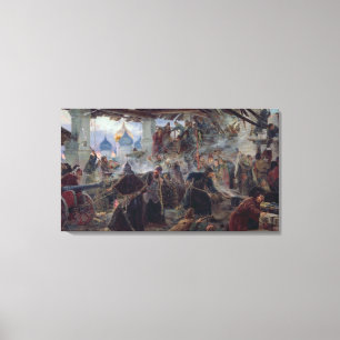 Försvaret av trinityen Sergius Canvastryck