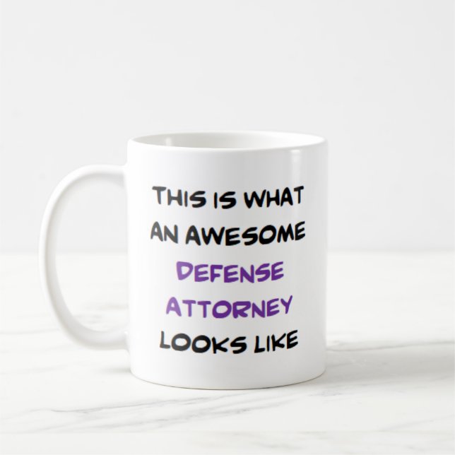 försvarsadvokat, fantastisk kaffemugg (Vänster)