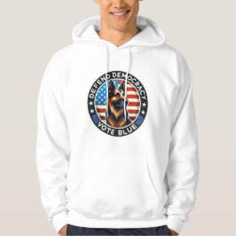 Försvarsdemokrati - Röstblått - tyskt skvallerdjur Hoodie