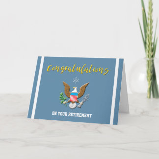 Försvarsemblem för militära Luft-styrkan Pension F Kort