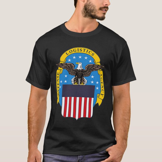 Försvarslogistikbyrån DLA DOD Militärveteran T Shirt (Framsida)