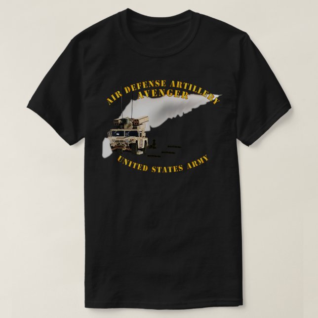 Försvarsmissile från Avenger Luft T Shirt (Design framsida)