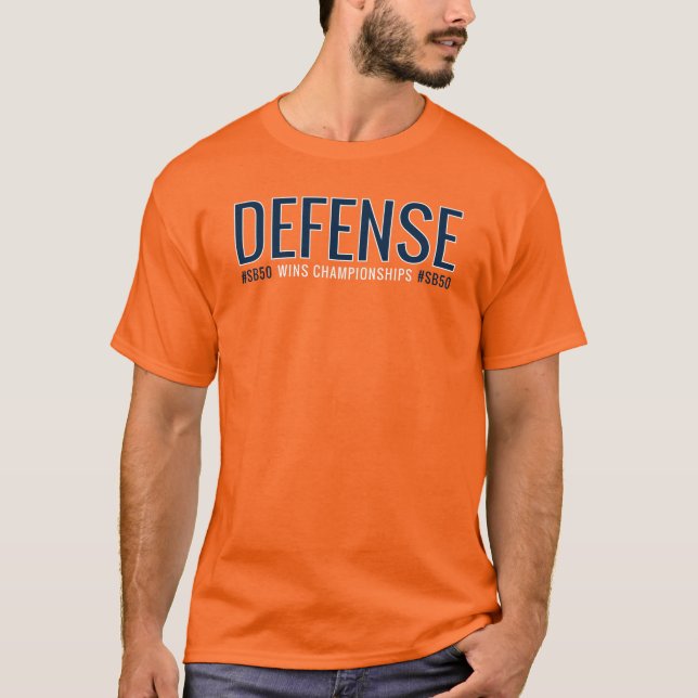 Försvarsvinnarmästerskapen Blue White Denver T Shirt (Framsida)