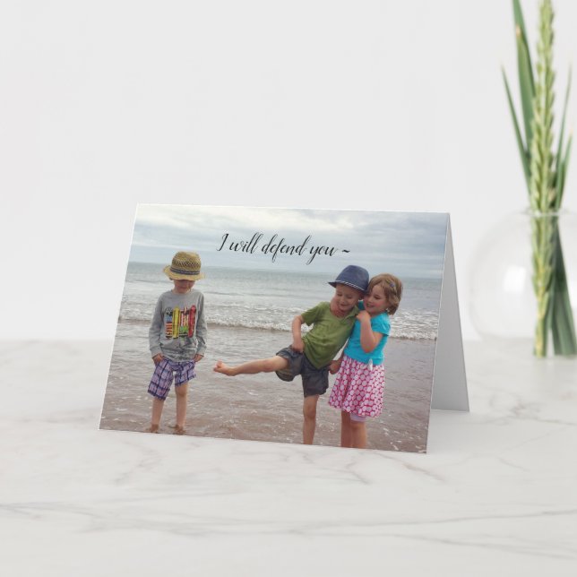 FÖRSVART ANNIVERSARKORT TACK KORT (Framsida)