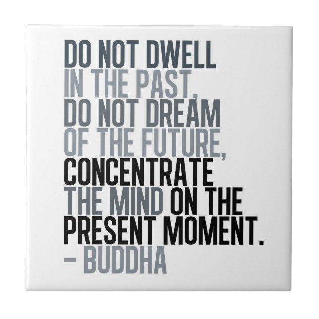 Försvinn inte i det förflutna - Budda Kakelplatta (Framsidan)