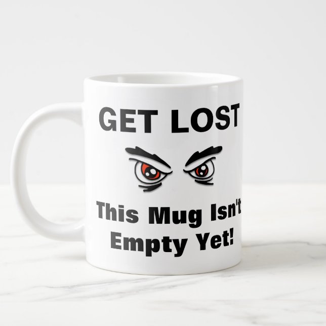 Försvinn stor kaffemugg jumbo mugg (Vänster)