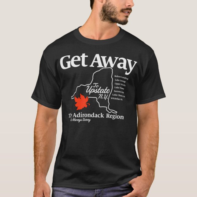 Försvinn uppåt i New York T Shirt (Framsida)