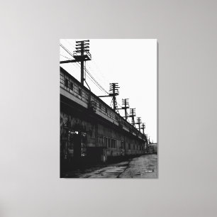 Försvinna det stads- industriella trycket för canvastryck