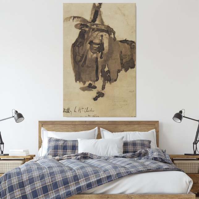 Försvinna spårlöst canvastryck (Insitu (sovrum))