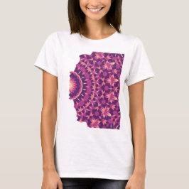 Försvinnande kakelplattmönster t shirt